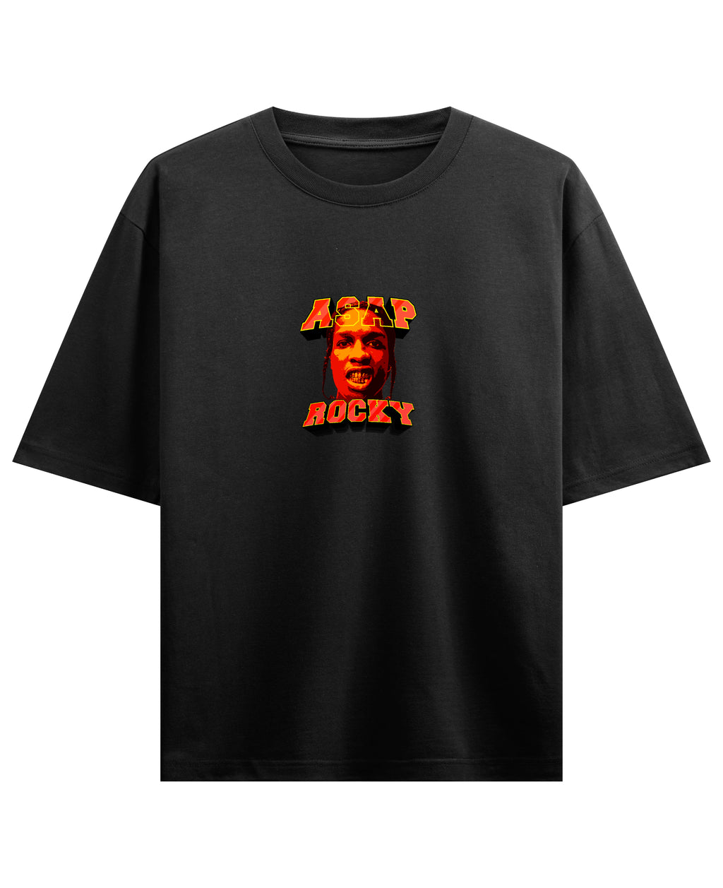 Black Oversized T-shirt Front Design