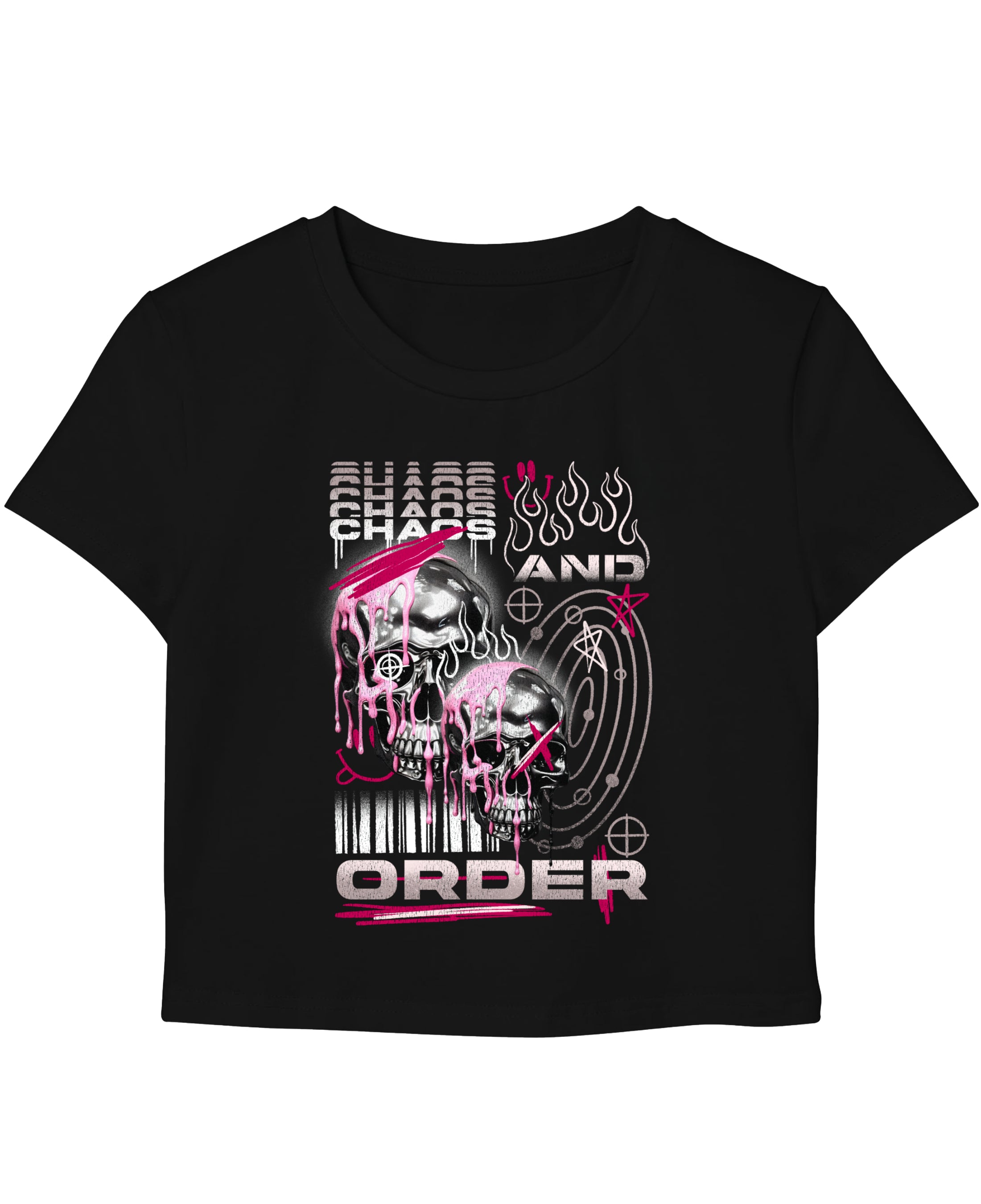 Black Baby Tee Front Design