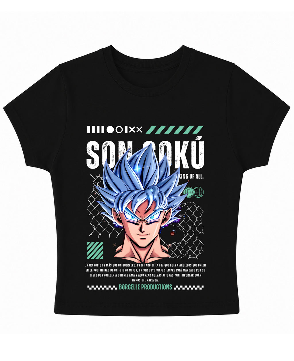 Black Baby Tee Front Design