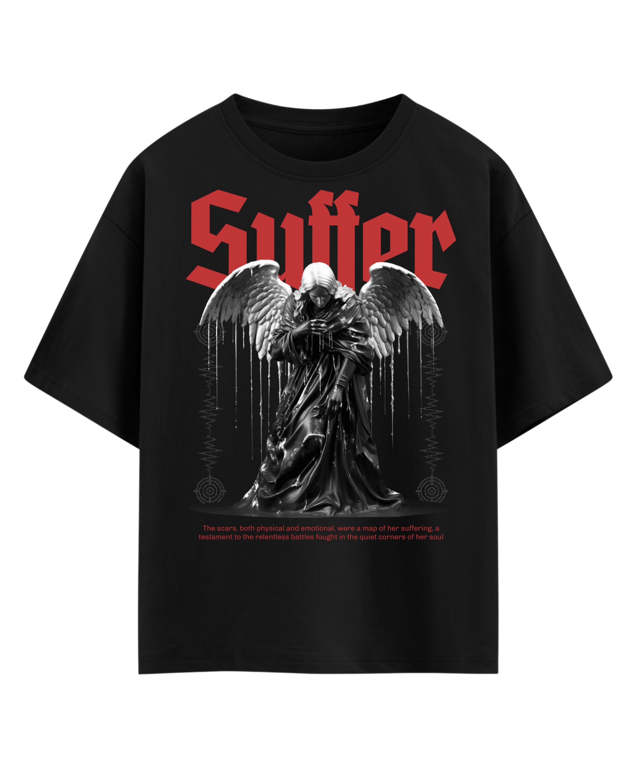Black Oversized T-shirt Front Design