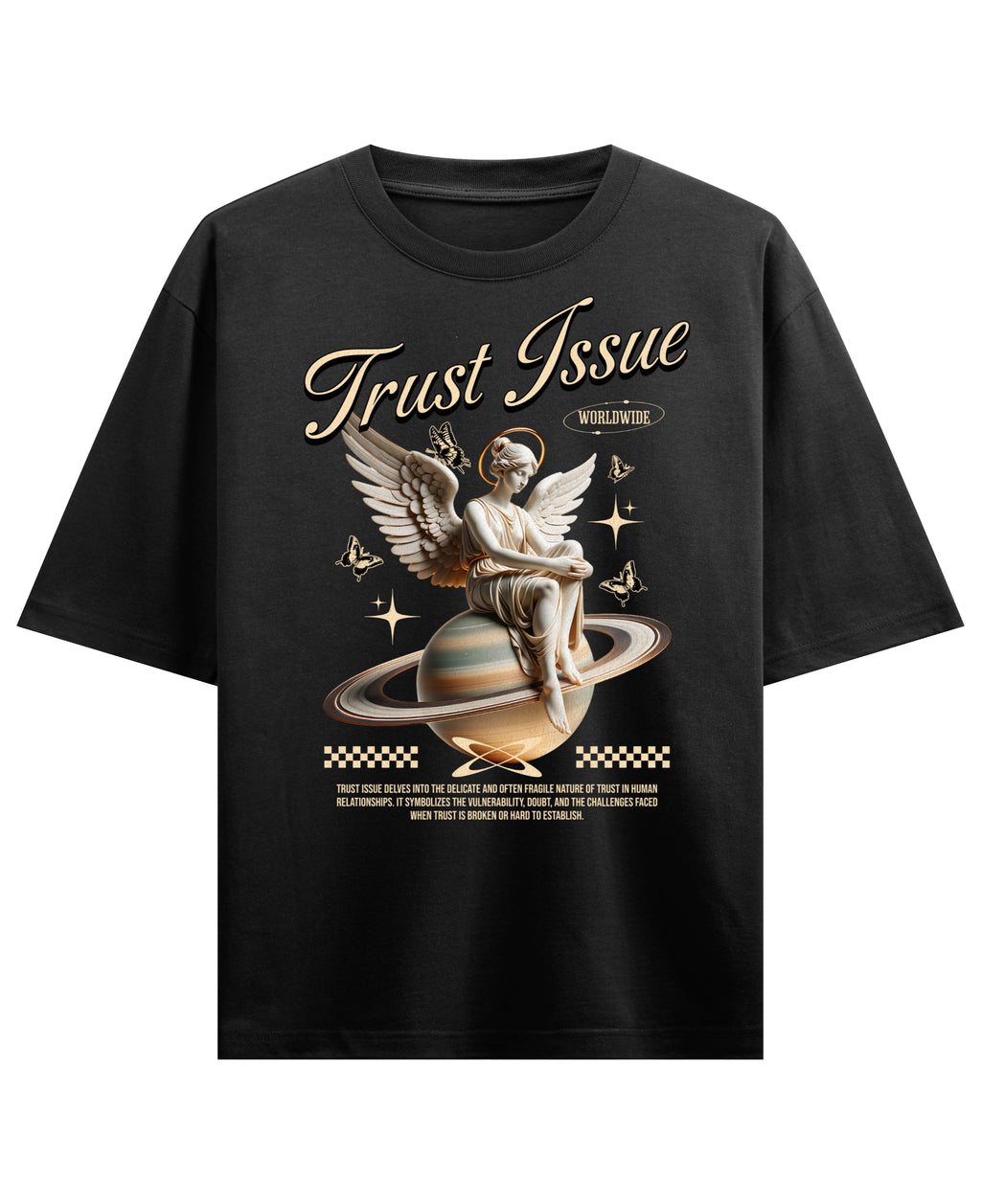 Black Oversized T-shirt Front Design